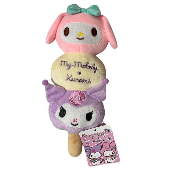 JAPAN Only SaNrio My Melody & Kuromi Ice Cream Scoops Plush | NWT | Rare Plushie - Picture 1 of 13